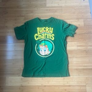 Lucky Charms Green Lucky Charms Kids Tee Size Medium
